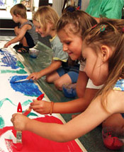 farbenreich Klecks Club und Mini-Maler